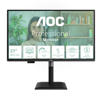 AOC Q27P4U 27 Zoll - QHD Office Monitor IPS Panel, Qhd, 120 Hz, 4 Ms, Hdmi, Dp,