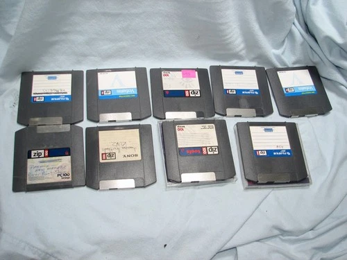 9x 100MB Pc Mac Zip Disks untested, assumed working but not guaranteed FREE SHIP