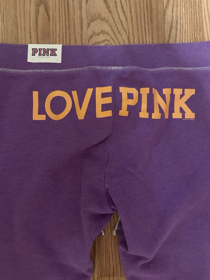 Victoria’s Secret Pink Vintage Purple Heart Graphics Outfit L NWT | eBay