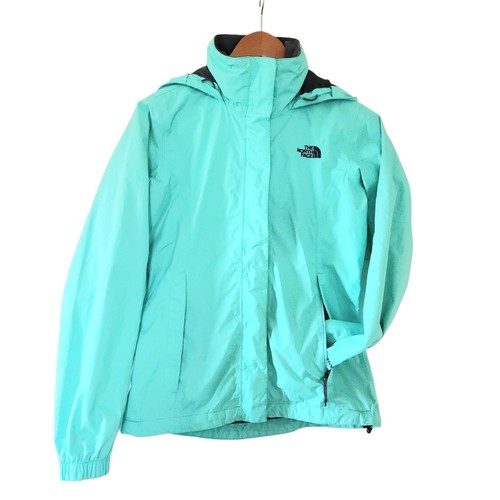 The North Face Hyvent 2.5L Rain Wind Women's Blue Hooded Full Zip Jacket XS