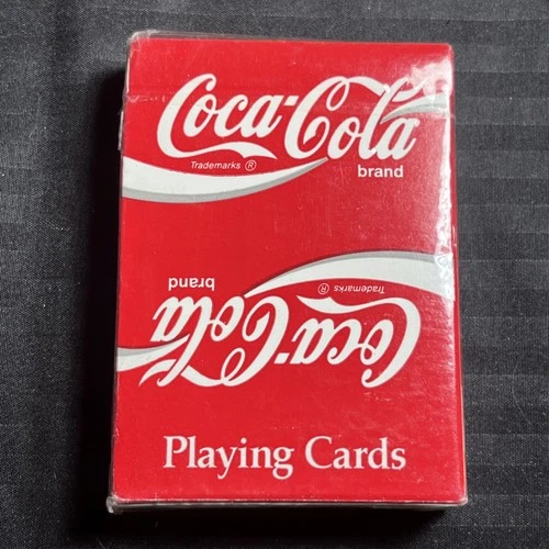 Vintage Coca Cola Advertising Plastic Coated Deck US Playing Cards Coke new