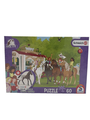 Schleich Puzzle mit Pferd Figur Schmidt Spiele Horse Club 60 Teile