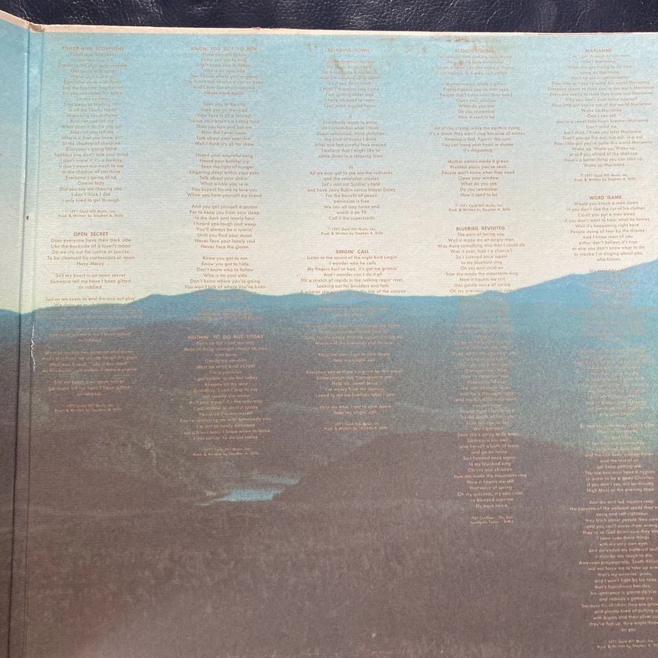 STEPHEN STILLS II 12" German Import 1971 ST-A-712222 Vintage LP Vinyl Record NM - Image 4 of 4