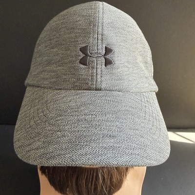 Women's Under Armour Hat Cap Strap Back Gray Stretch One Size