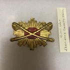 New ListingCIVIL WAR UNION GENERAL SHERIDAN ARTILLERY KEPI,HAT OR CAP EMBLEM PIN INSIGNIA