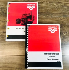 Versatile 835 855 875 895 Tractor Service Parts Manual Set Repair Workshop Shop