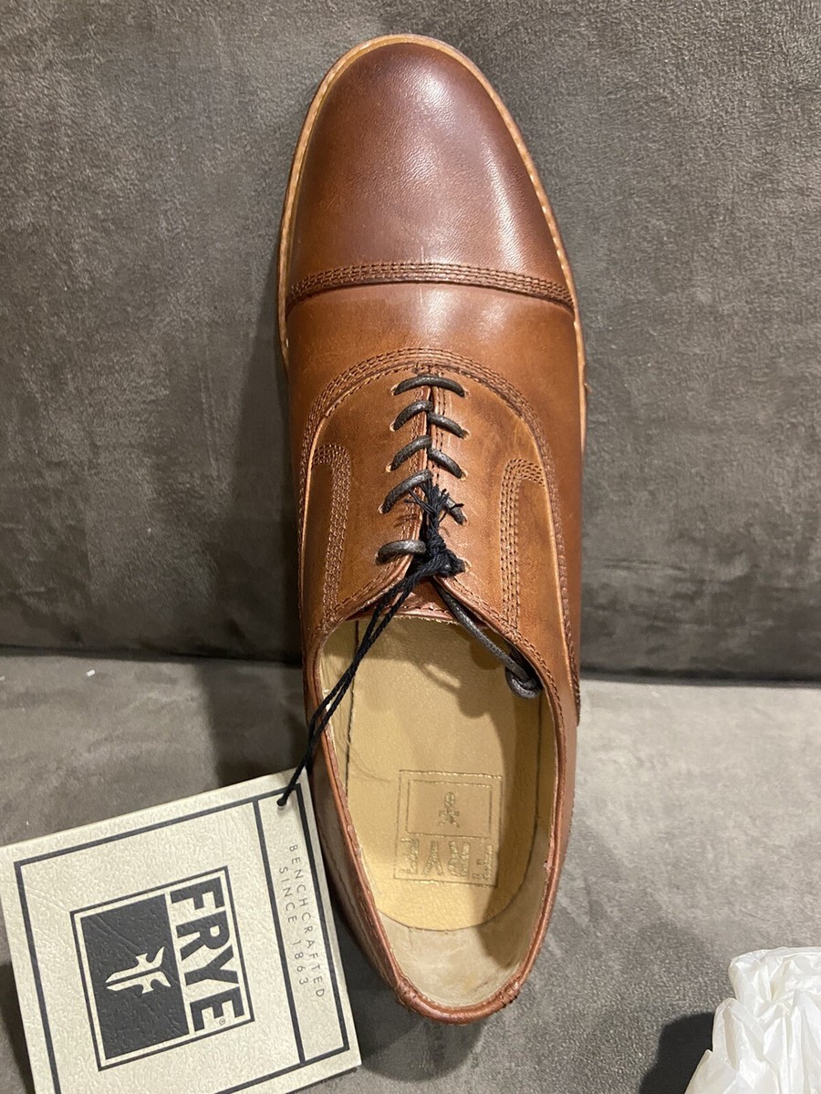 Frye James Bal Lug Oxford 87943 Mens Brown Leather Lace Up Cap Toe Shoes 9‎ 1/2D NEW! Frye James Bal Lug Oxford 87943 Mens Brown Leather Lace  main image 3