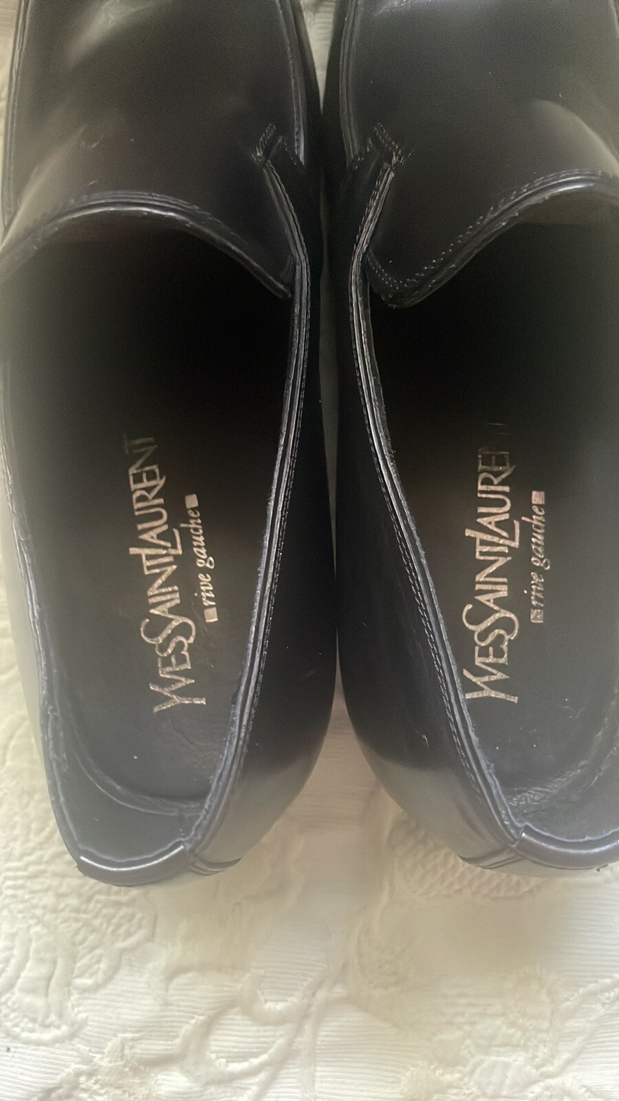 SAINT LAURENT mocassini eleganti uomo ysl nero tg 39 5