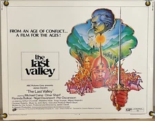 THE LAST VALLEY ROLLED ORIGINAL HALF SHEET MOVIE POSTER MICHAEL CAINE (1971)