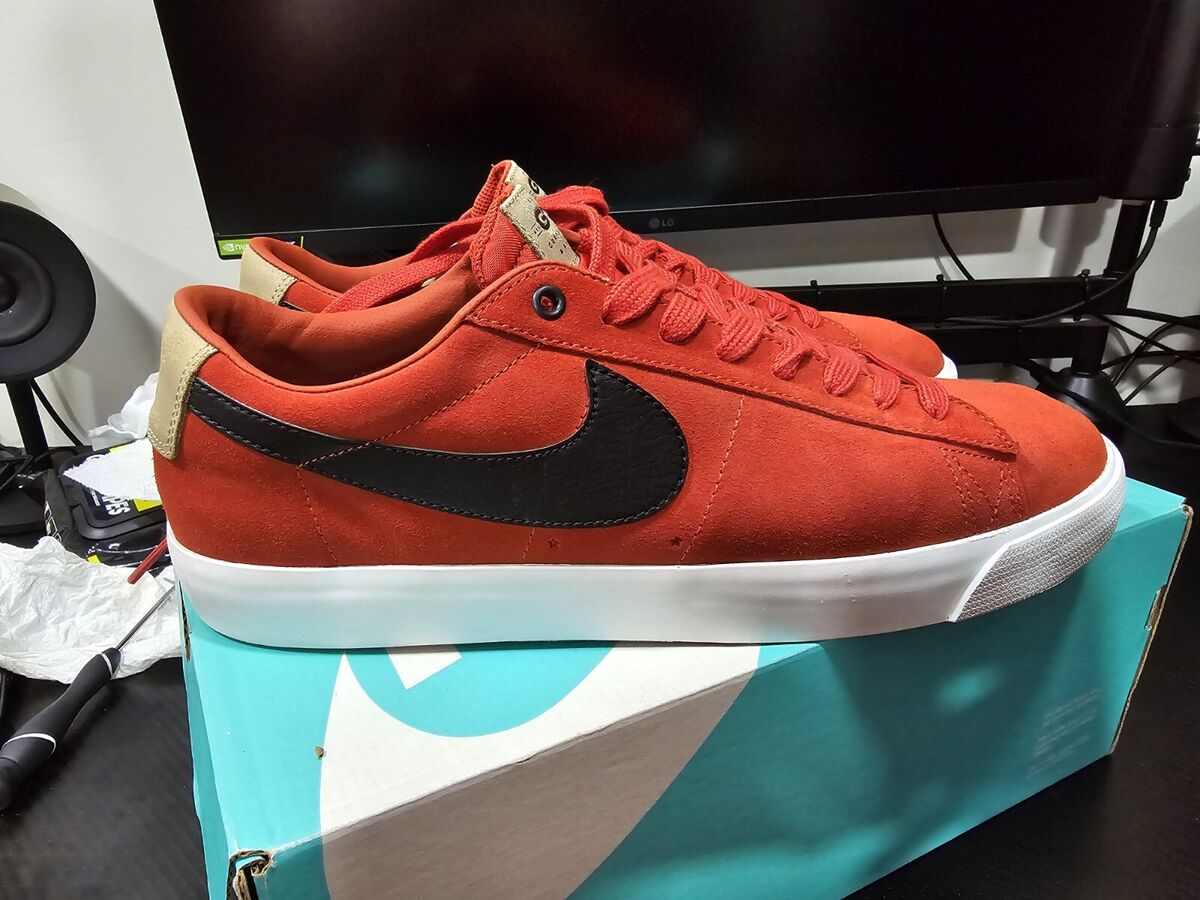 Nike SB Blazer Low Cinnabar Orange skate shoe Size 11.5 Nike SB Blazer Low Cinnabar Orange skate shoe Size 11.5
