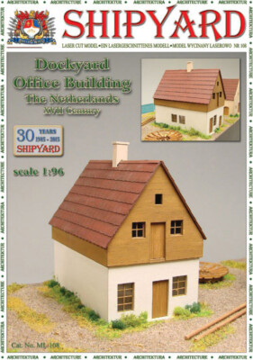 Kartonmodell Hafen-Verwaltungsgebäude - NL 17. Jhd. 1:96 1:96 Shipyard