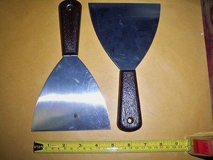 2 PC 5" PUTTY KNIFE PUDDY KNIVE FLEXIBLE DRYWALL PAINT GASKET KNIVES