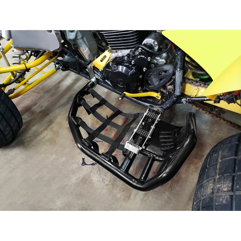 For Honda Sportrax 400 TRX 400EX 400X Nerf Bars Pro Peg Black Bars Black Nets - Image 3 of 4