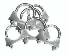 100 x 35mm BZP Exhaust Clip Clamp U Bolt Mount Hose Clamp Clamping  EX35