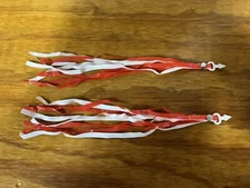 BICYCLE STREAMERS RED & WHITE FIT SCHWINN BALLOON BIKES SEARS HUFFY & OTHERS NEW
