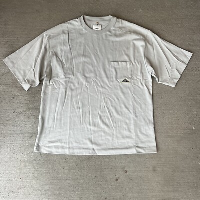 OAMC Men s Boxy Fit Logo T-Shirt Made in Italy White Size XL