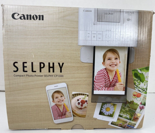 NEW Canon Selphy CP1300 Compact Wi-Fi Digital Photo Printer White Photo Paper - Afbeelding 1 van 6