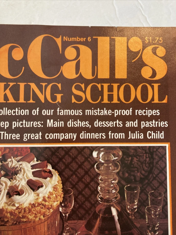 McCall's COOKING SCHOOL Number 6 Magazine Recipes Kitchen COOKBOOK Julia Child - Image 2 of 4
