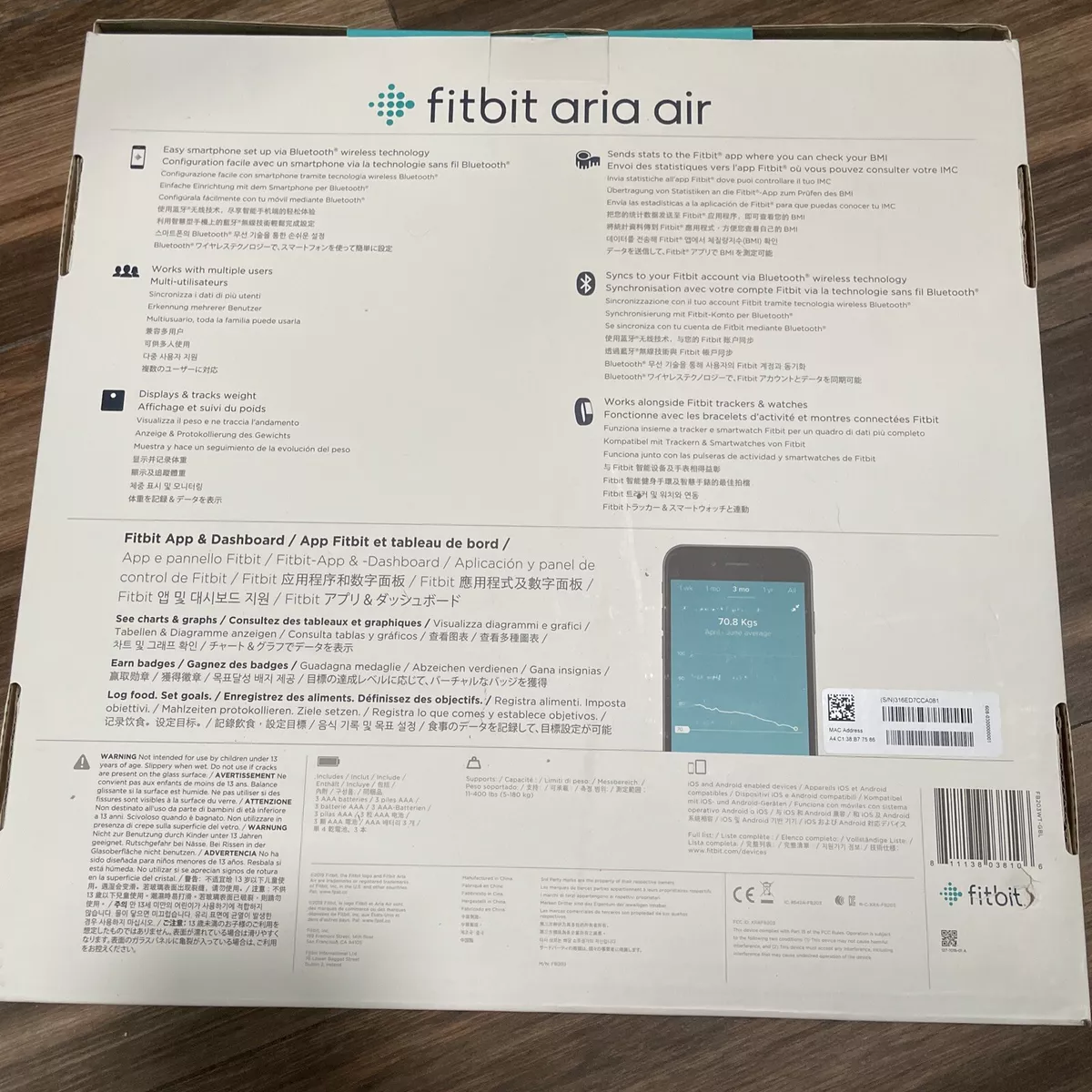 Fitbit Fitbit Aria Air White Global 