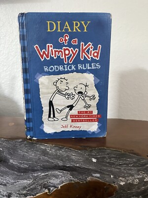 Diary of a Wimpy Kid # 2 - Rodrick Rules by Jeff Kinney (2008, Hardcover)