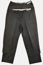 2- Cintas Comfort Flex Men's Work Pants Brown Flat Front Size 36 x 29