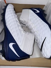 Nike Force Savage Pro 2 P White Navy Men  s Size 14 Football Cleats BV3969-101