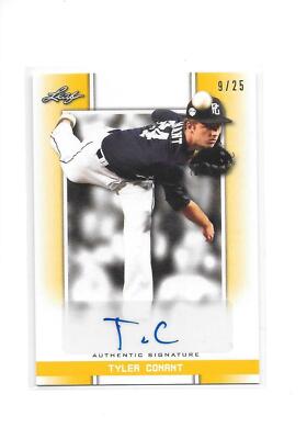 2019 Leaf Perfect Game Tyler Conant Yellow Auto Autograph 9/25 | eBay