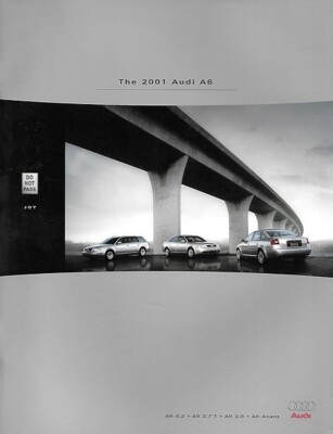 2001 AUDI A6 sales brochure catalog 01 US 2.8 2.7T 4.2 quattro Avant