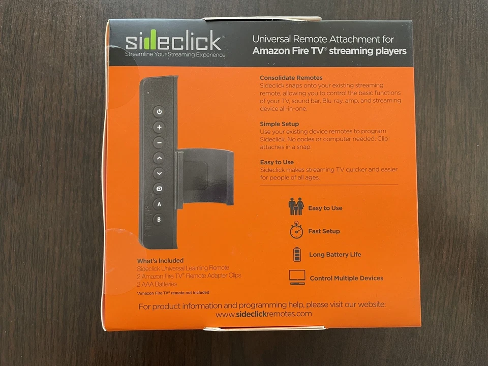 Sideclick Universal Remote Attachment for Amazon Fire TV (all models) (New) - Image 4 of 4