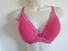 NATORI 34 DDD #730023 FEATHERS CONTOUR PLUNGE UNDERWIRE BRA, PASSION FRUIT, NWT