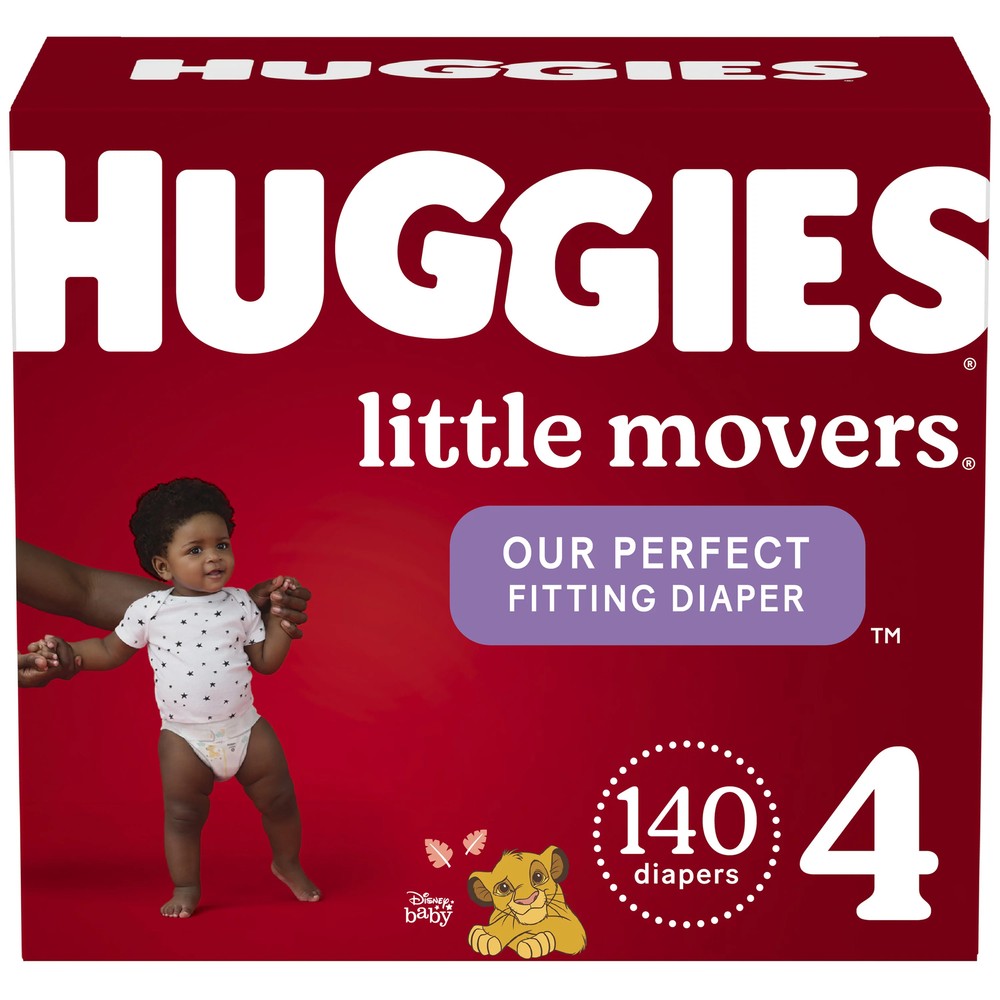 Huggies Little Snugglers Baby Diapers, Size 4, 140 Ct (Selec