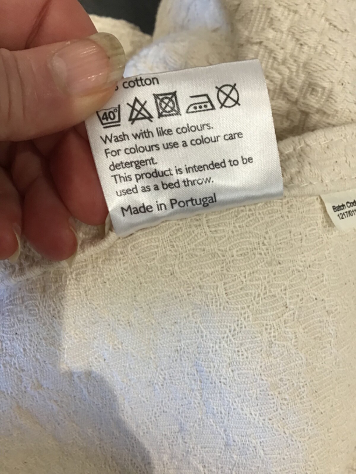 John Lewis Bed Throw Natural 243cm x 266cm eBay