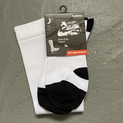 Nike Elite Support Running Socks (SX9961-100) Size NWT Retail $55 