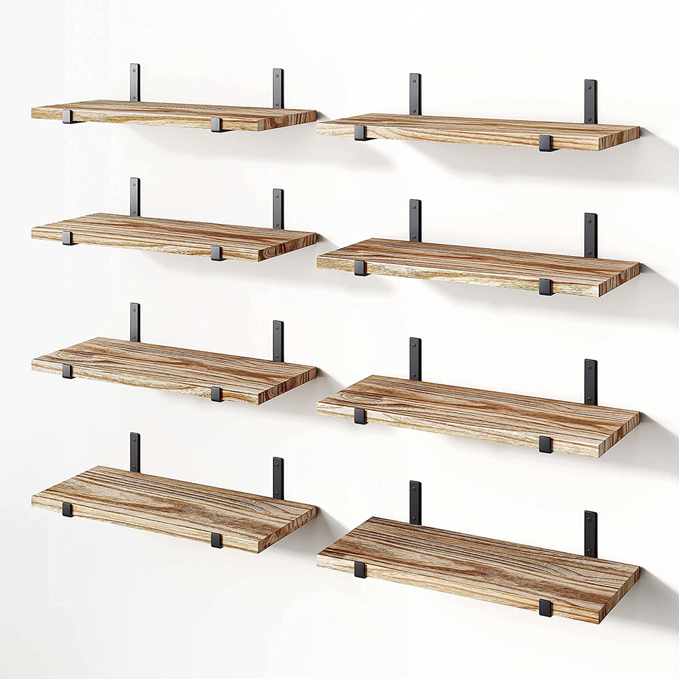 Floating Shelves Rustic Wall Shelves Wood Floating Shelf for Living