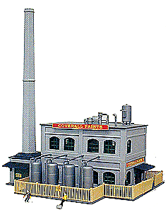 Model Power N Built-Up Buildings Lighted w/Two Figures Coverall Paints 2589 - Picture 1 of 1