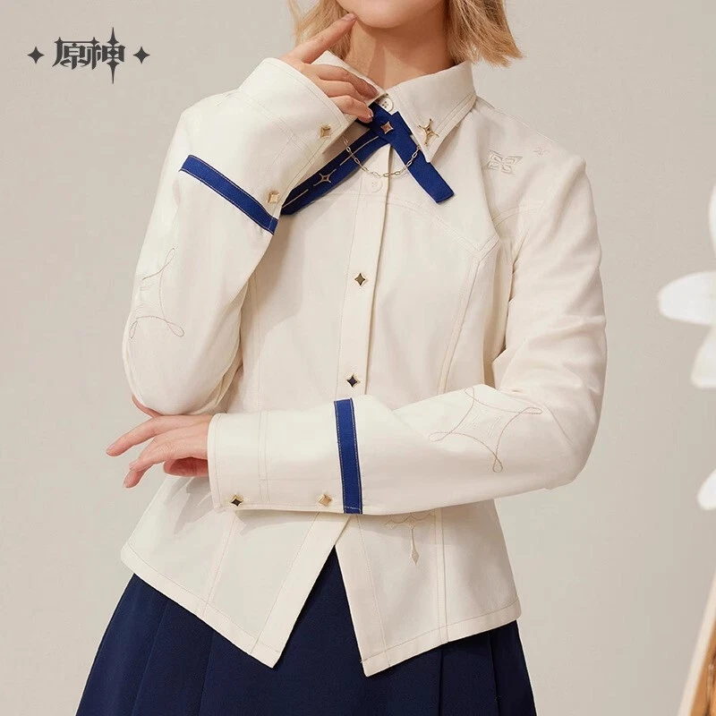 Blusa Oficial Genshin Impacto Albedo Tema Cintura Ocio Manga Larga Camisa Foto 2 de 4