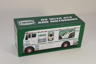 Hess 2018 Toy Truck RV with ATV and Motorbike New In Box