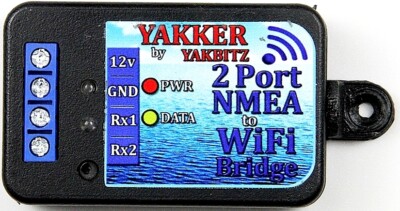 NMEA0183 zu Wi-Fi 2 Port Konverter von YAKBITZ, von AVES Marine UK Händler 