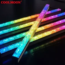 COOLMOON Diamond Ray 280mm Addressable 5V ARGB led strip Motherboard SYNC color