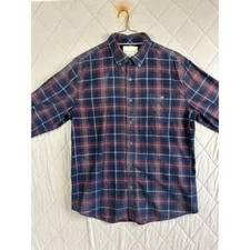 Weatherproof Button Up Men's Large Long Sleeve Vintage Flannel