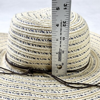 August Hat Company Sun Hat Cream Wide Brim Beach Vacation  display picture 1