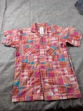 WTAPS Vatos Shirt S  Check Button Up Patchwork Short Sleeve Streetwear Japan