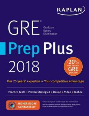GRE Prep Plus 2018: Practice Tests + Proven Strategies + Online + Video + - GOOD