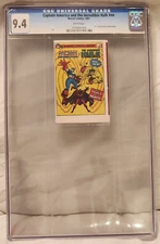 CAPTAIN AMERICA & INCREDIBLE HULK 7-11 Promotional Puzzle Book #nn 1981 CGC 9.4