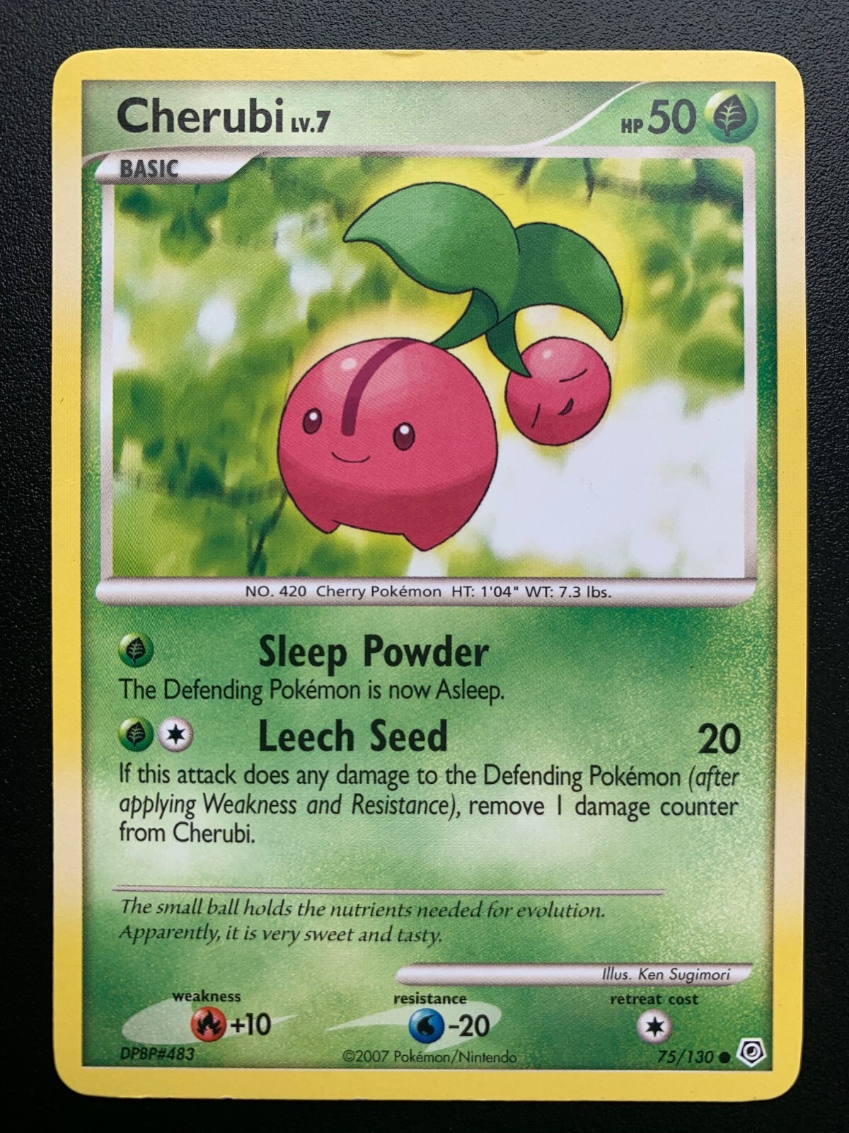 Cherubi Diamond & Pearl 75/130 Regular Common Pokemon Trading Card