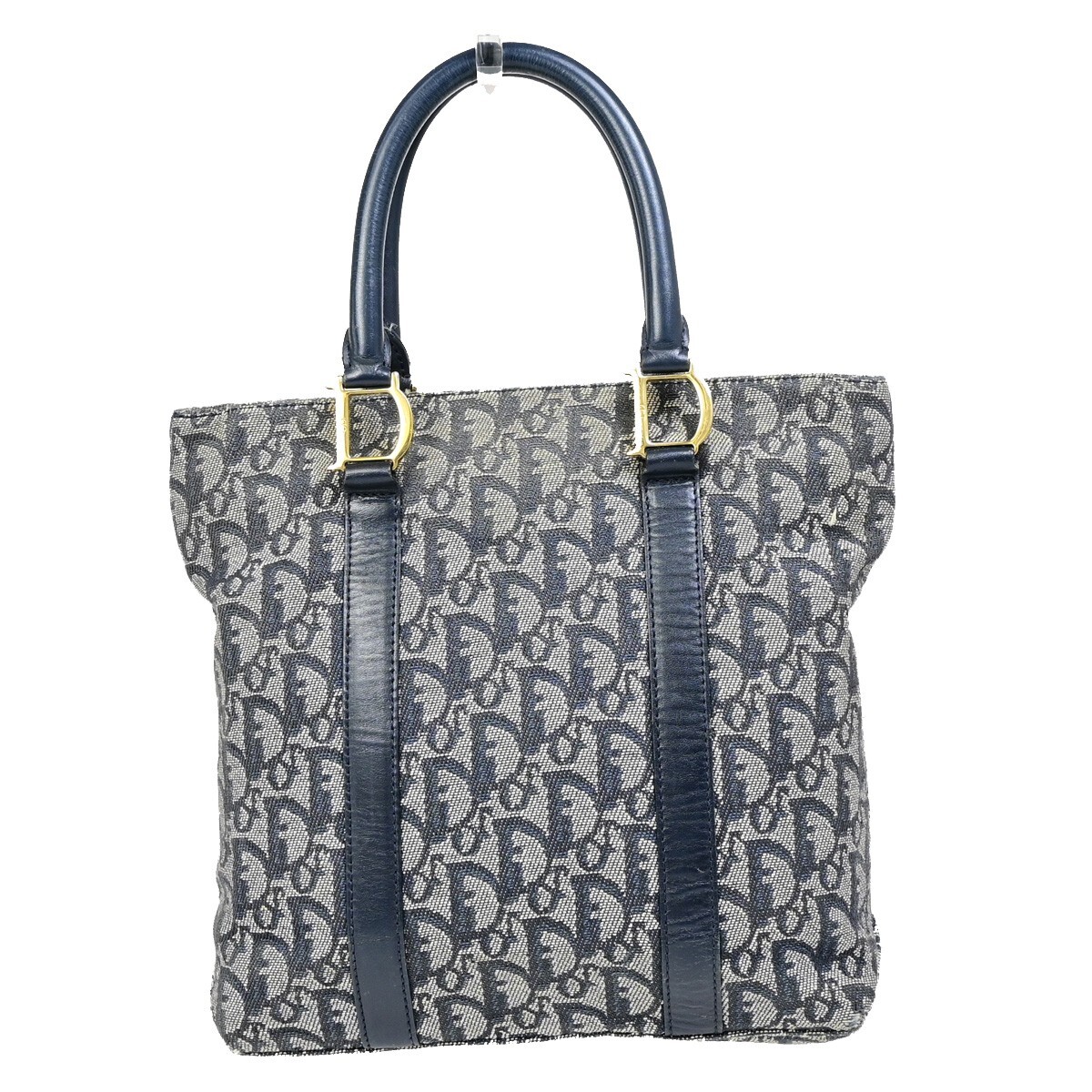 バッグ Christian Dior trotter hand bag CHRISTIAN DIOR Trotter Pattern Hand Tote Bag Canvas Leather
