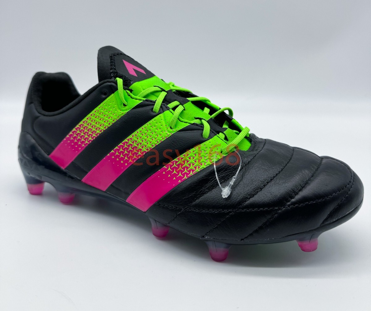 New Adidas ACE 16.1 FG Sz 7 Soccer Leather Black Cleats AQ5064 | eBay