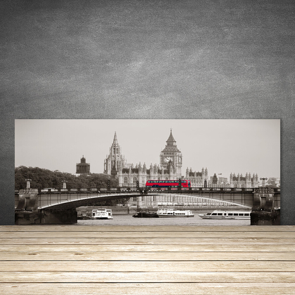 Crédence en verre trempé 125x50 motif Architecture Ville panoramique
