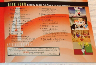 Looney Tunes Golden Collection Vol 2 Disc 4 DVD Replacement only