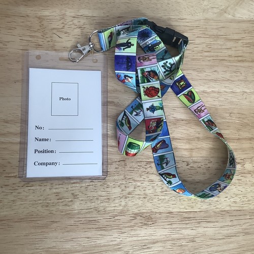 Loteria Lanyard Spanish Bingo ID Holder 18” - Picture 2 of 7
